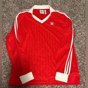 Adidas Red and White Trefoil Jersey